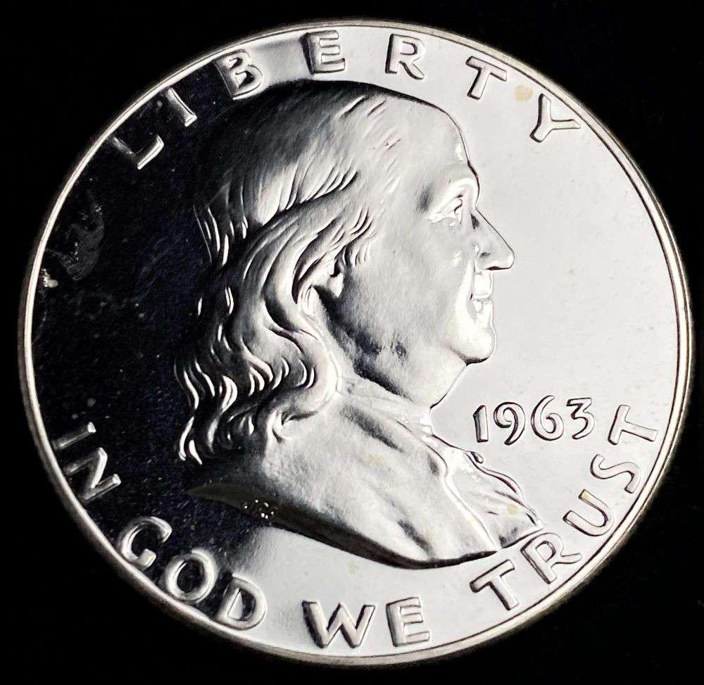 1963 Franklin Silver Half Dollar Extremely High Grade Proof (1 of 2)