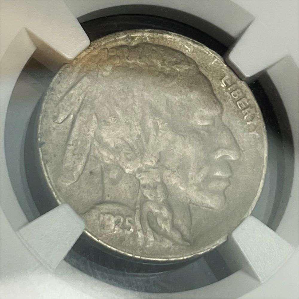 1925-S Buffalo Silver Nickel NGC AU Details Environmental Damage (1 of 4)
