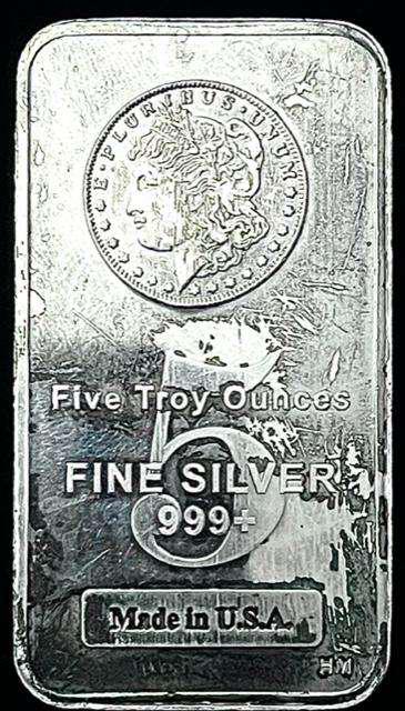 Highland Mint Morgan Design 5 ozt .999 Silver Bar (1 of 6)