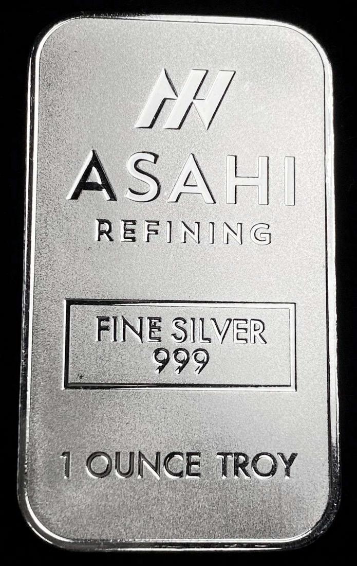 Asahi Refining 1 ozt .999 Silver Bar (1 of 2)