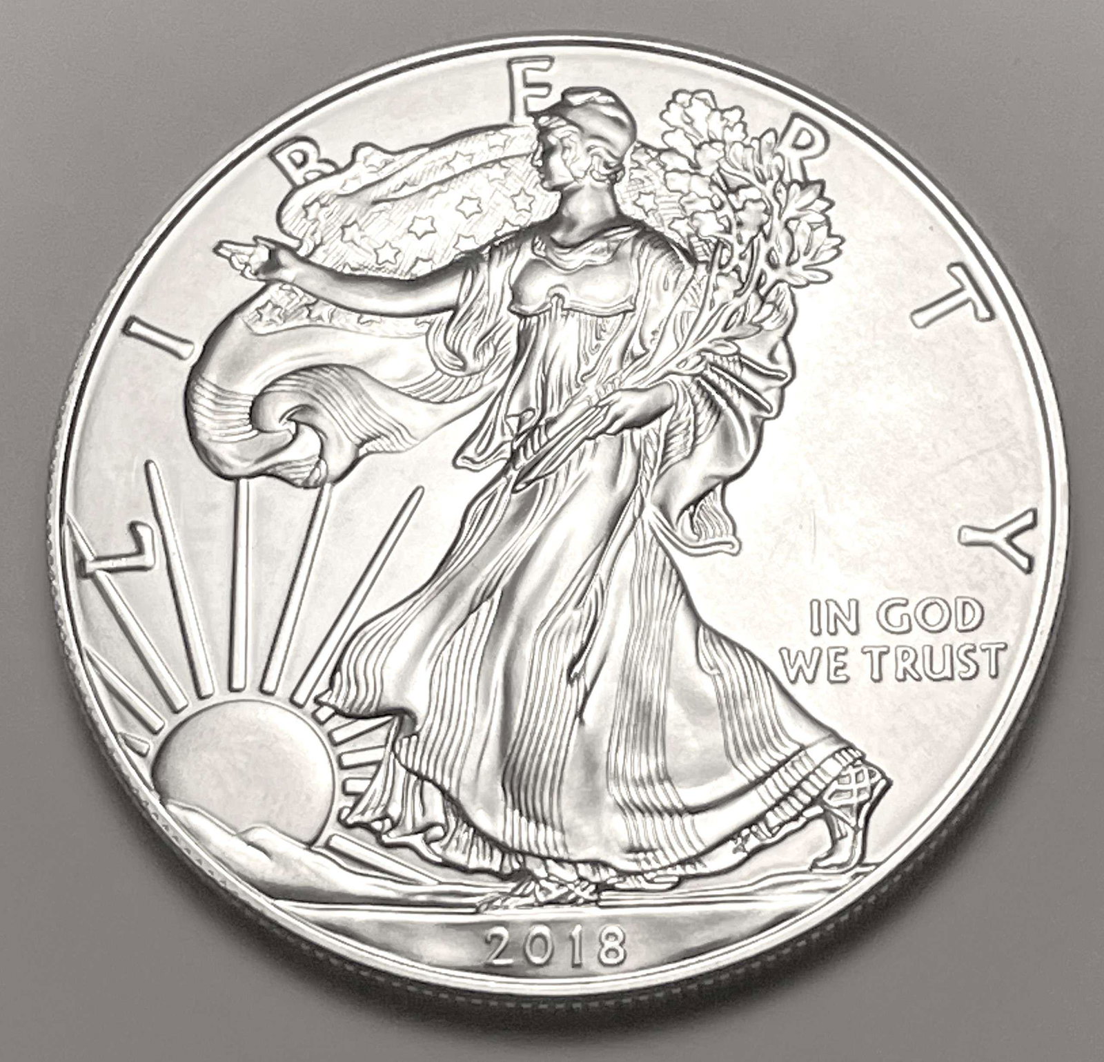 2018 American Silver Eagle: Winner shall receive the exact coin shown here. (JL)