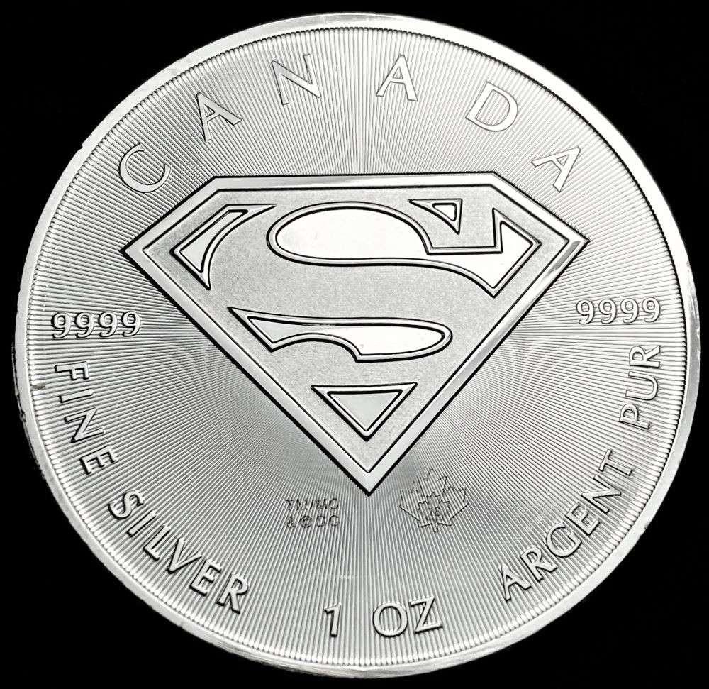 2016 Canada $5 Superman 1 ozt .9999 Silver (1 of 2)