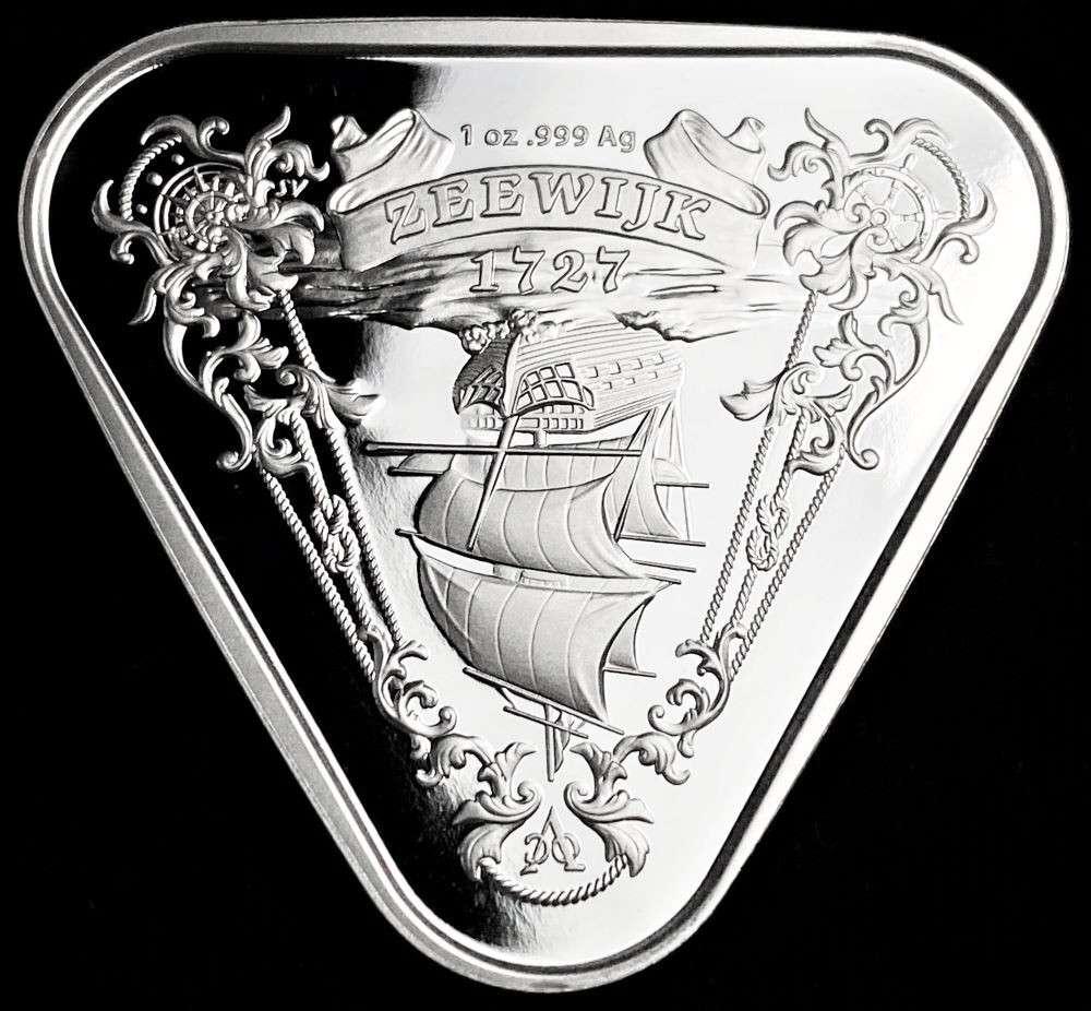 2021 Australia Shipwreck "Zeewijk" Proof 1 ozt .999 Silver Dollar: Winner shall receive the exact item shown here. (RR)