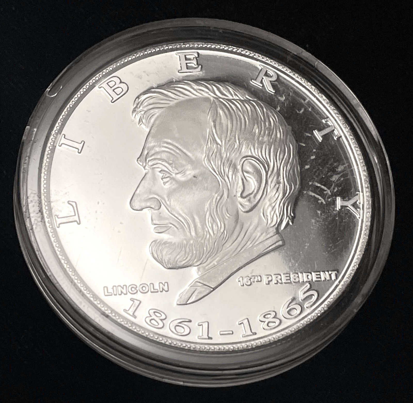 Danbury Abraham Lincoln Proof 1 ozt .999 Silver (1 of 4)