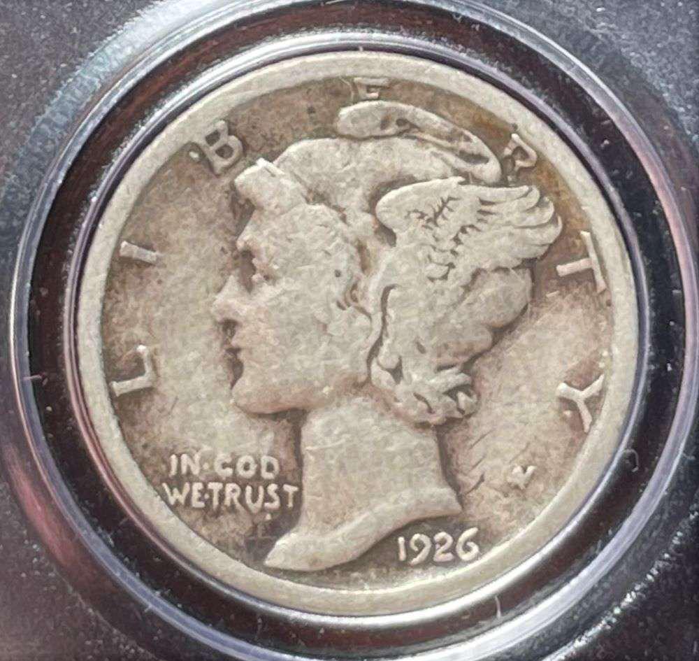 1926-S Mercury Silver Dime Fine+ (1 of 2)