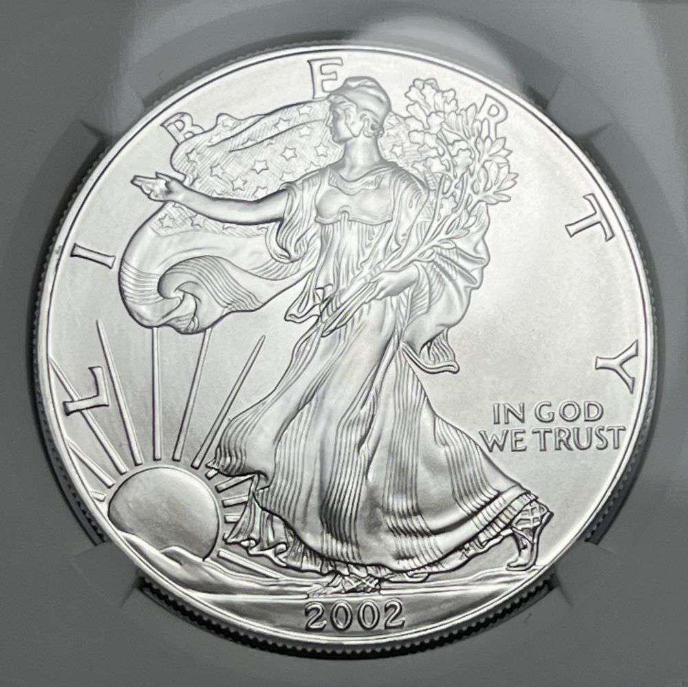 2002 American Silver Eagle NGC MS69 (1 of 4)