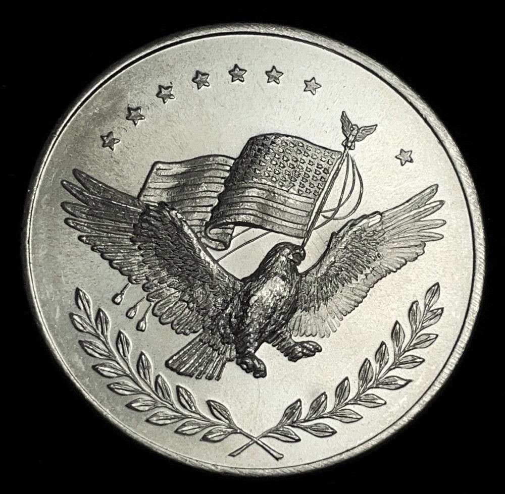 American Flag Eagle 1 ozt .9999 Silver Trade Unit (1 of 2)