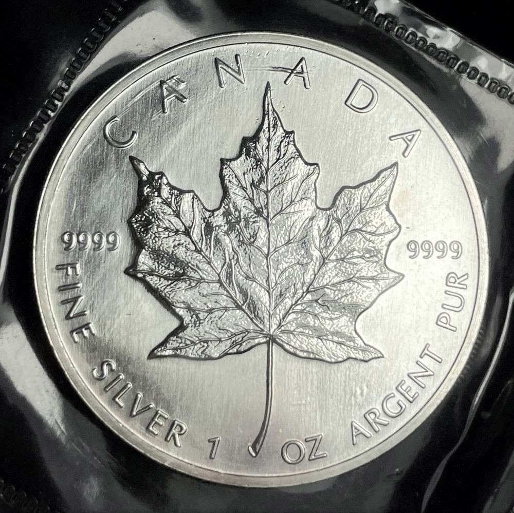 1989 Canada $5 Maple Leaf 1 ozt .9999 Silver (1 of 3)
