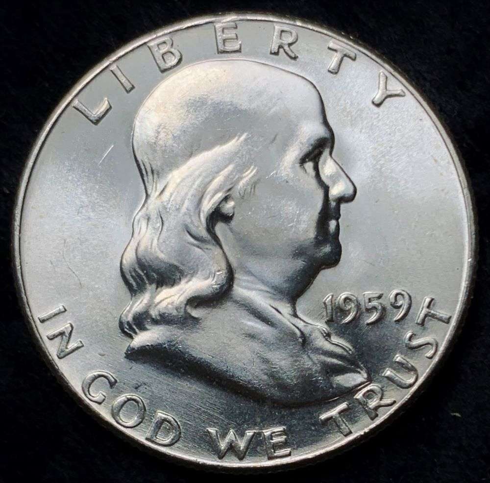 1959 Franklin Silver Half Dollar MS65 (1 of 2)
