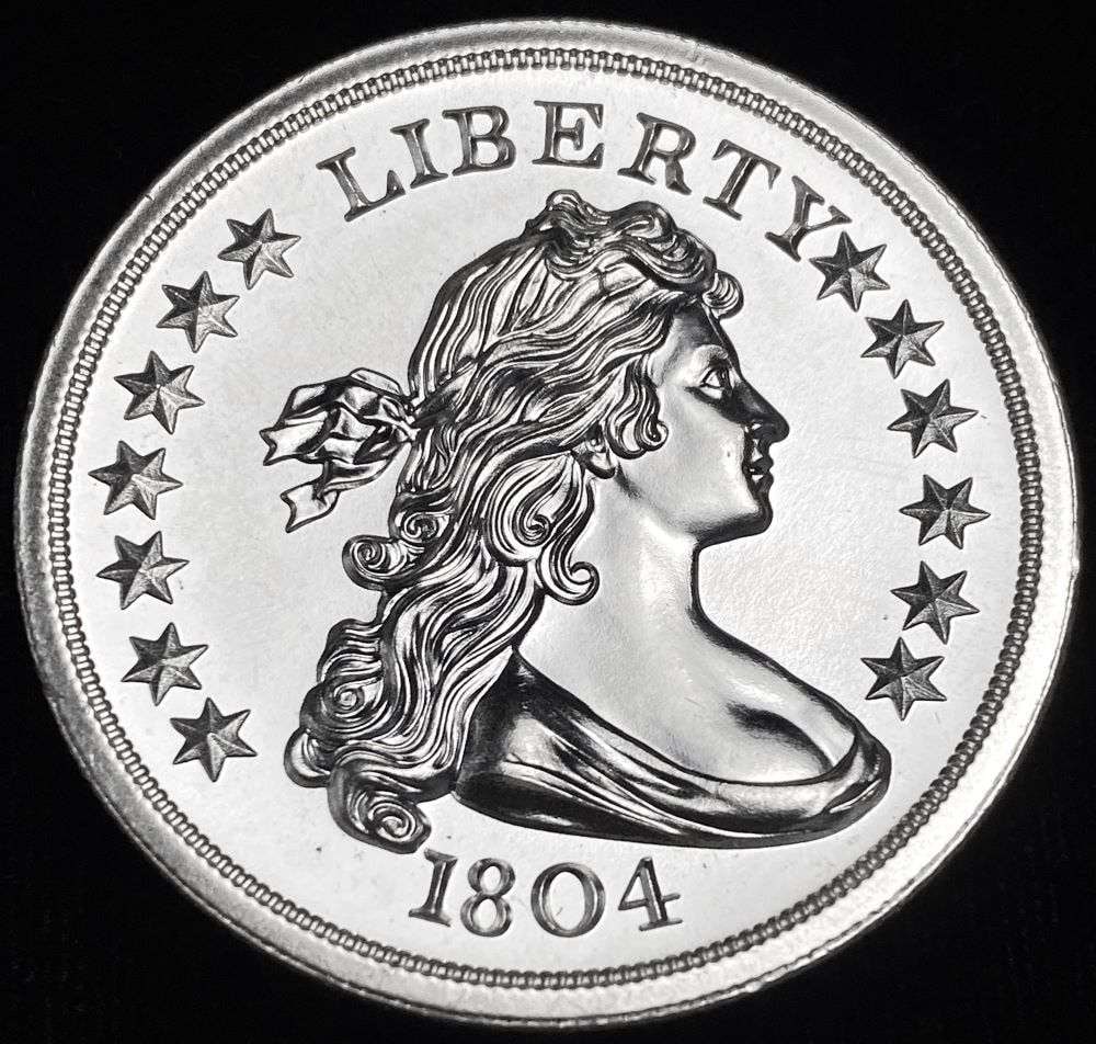 1804 Draped Bust Design 2 ozt .999 Silver (1 of 3)