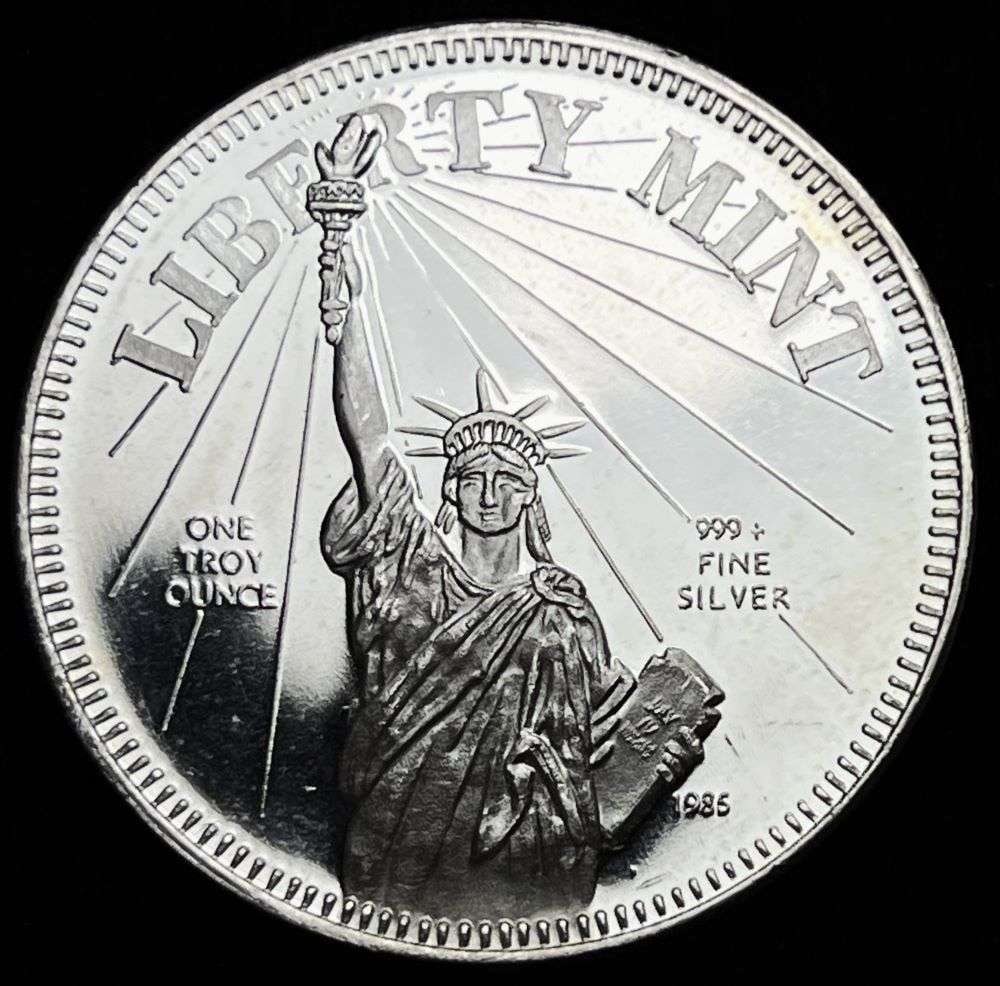 1986 Liberty Mint Constitution Proof 1 ozt .999 Silver (1 of 2)
