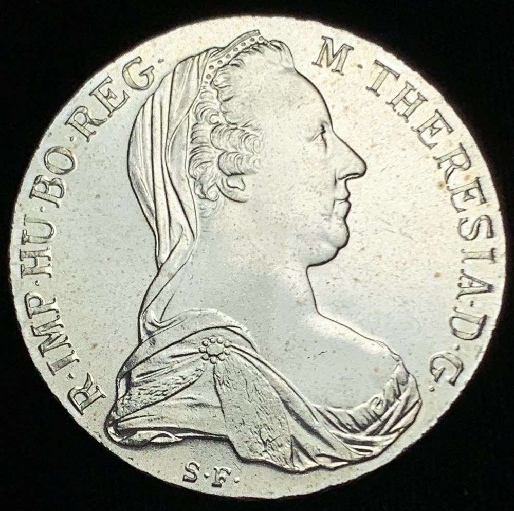 1780 Austria Silver 1 Thaler Maria Theresia .751 oz ASW (1 of 5)