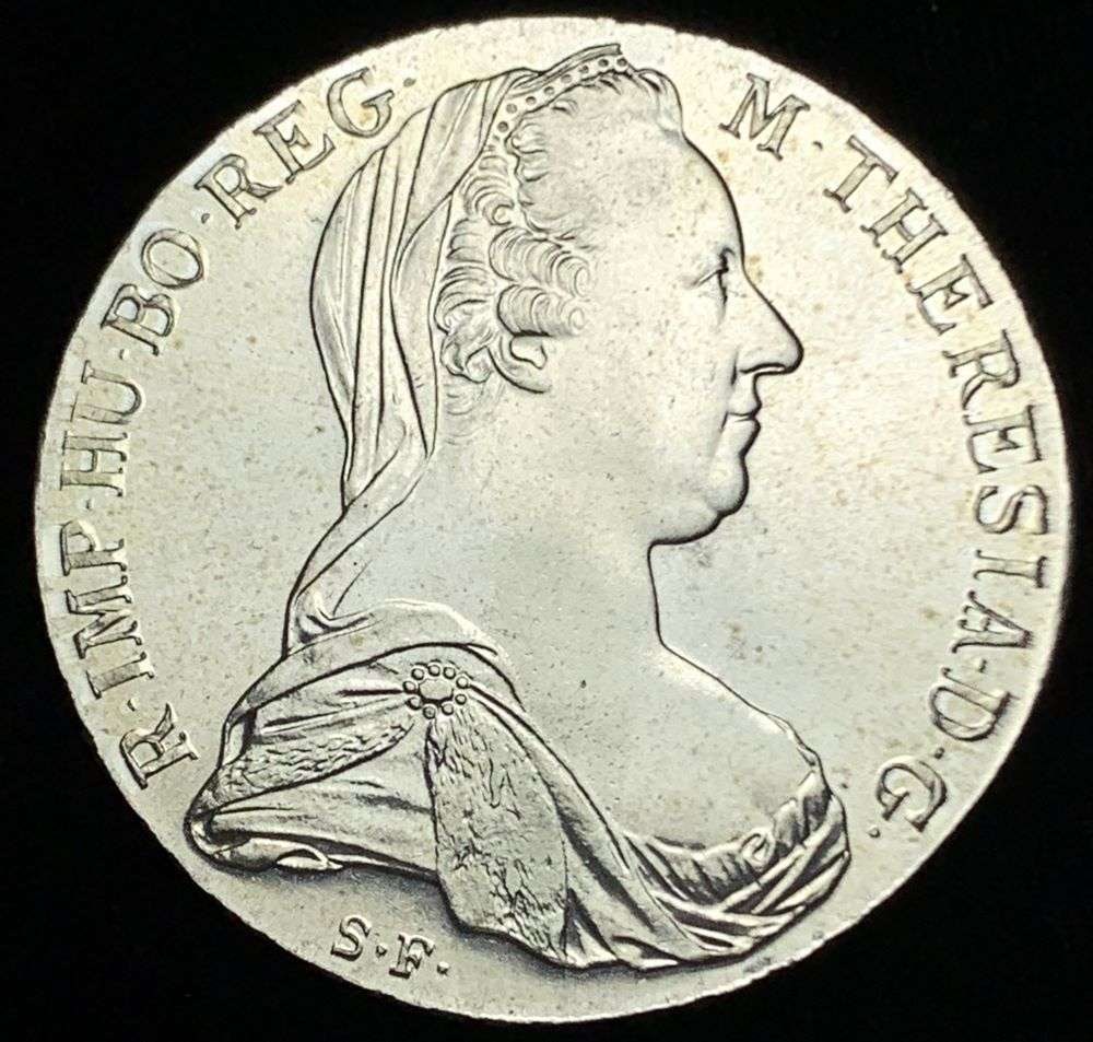 1780 Austria Silver 1 Thaler Maria Theresia .751 oz ASW (1 of 5)