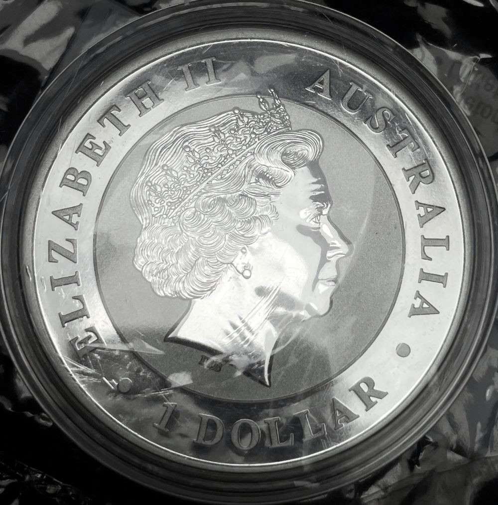 2013 Australia Kookaburra 1 ozt .999 Silver Dollar: Winner shall receive the exact coin shown here. (JM/B)