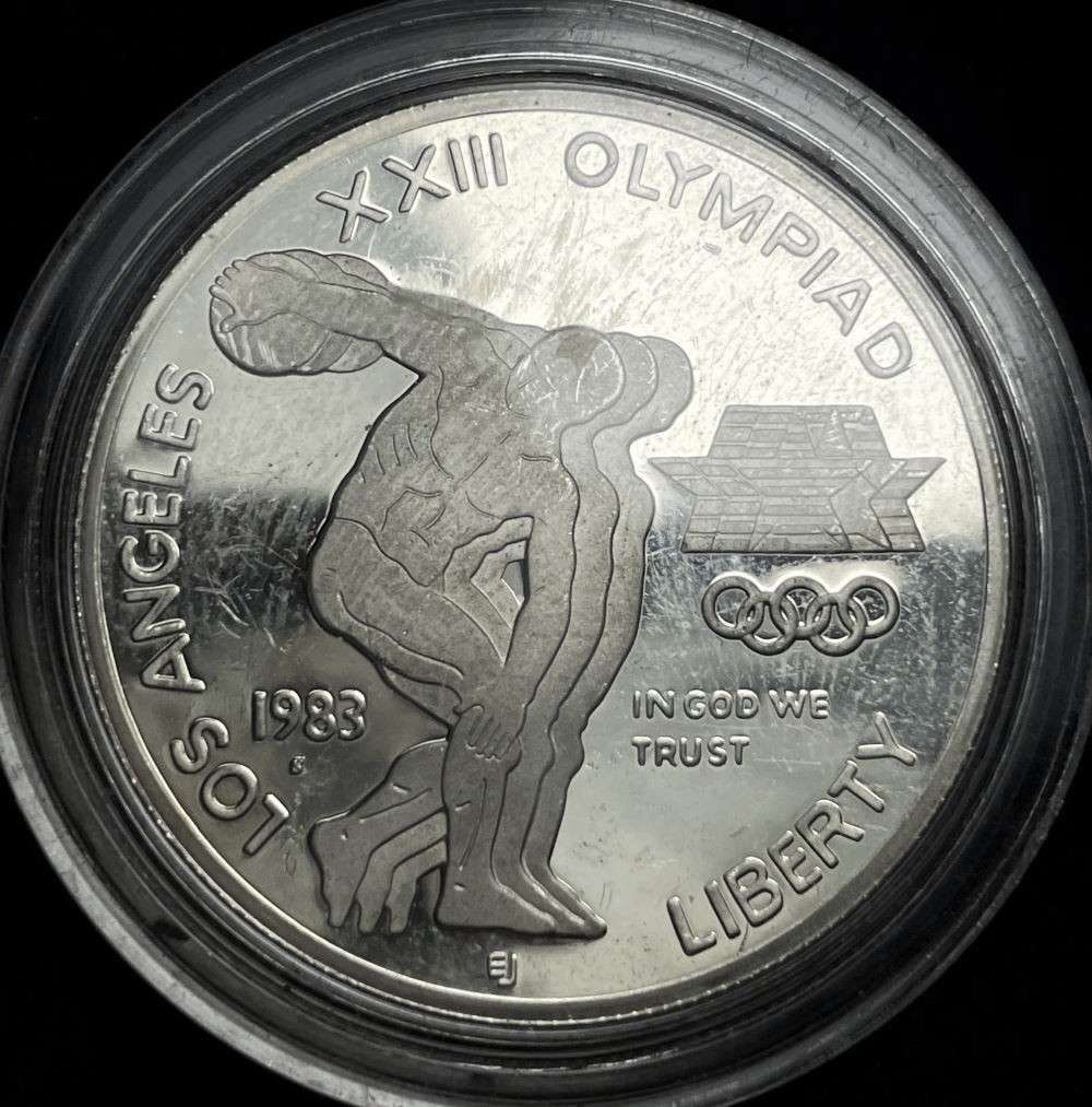 1983-S Olympic Proof Commemorative Silver Dollar (1 of 2)