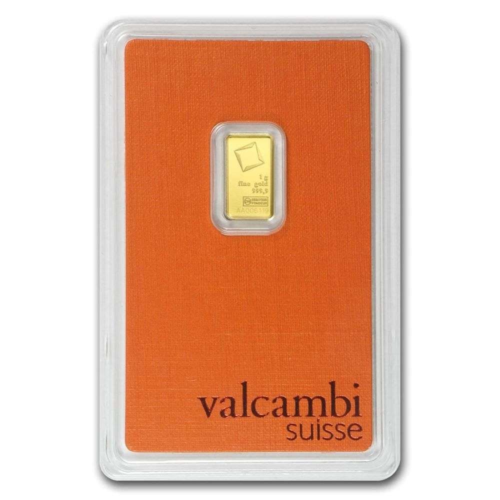 Box (20) Valcambi 1 Gram .9999 Gold Bar (1 of 2)