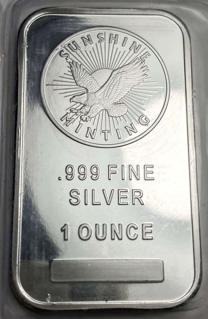 Sunshine Minting Eagle 1 ozt .999 Silver Bar (1 of 3)