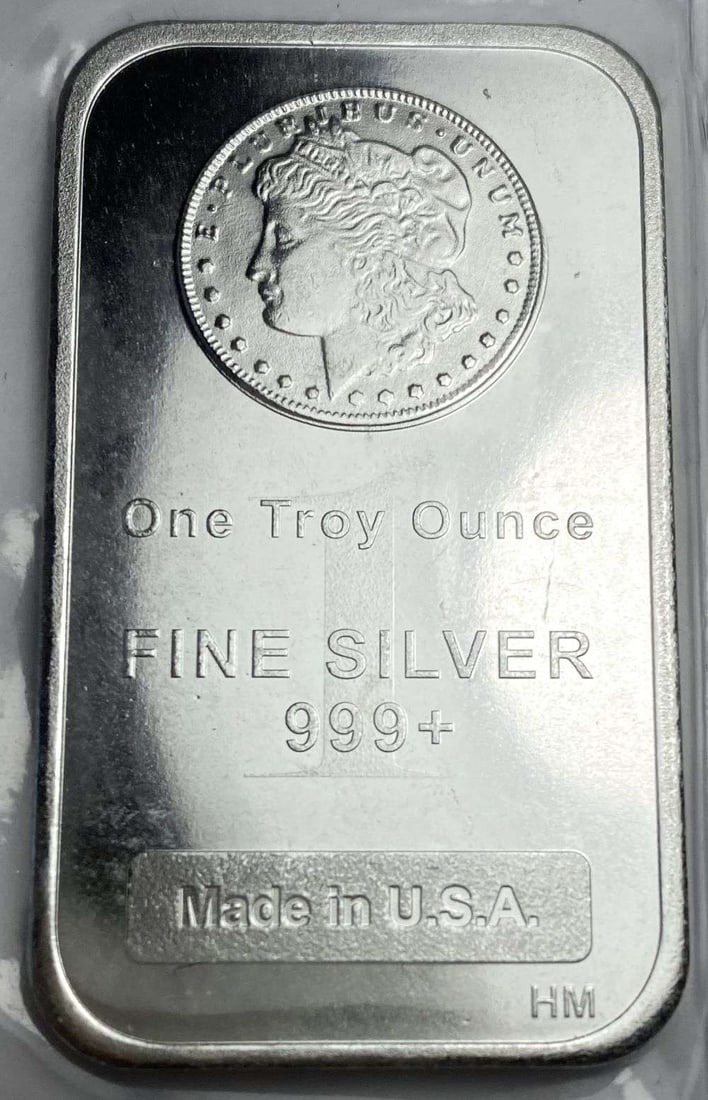 Highland Mint Morgan Design 1 ozt .999 Silver Bar: Winner shall receive (1) bar precisely resembling the one shown here. (RR/UO)