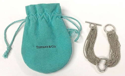 Tiffany & Co. Mesh Multi-Strand Toggle Bracelet .925 Sterling Silver: Winner shall receive the exact item shown here. (RR)