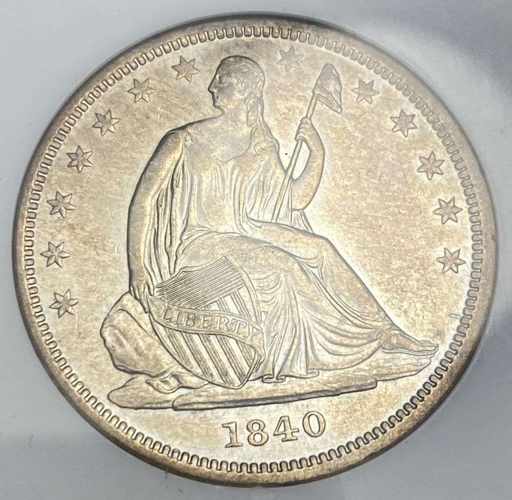 1840 Rev. 1839 Seated Liberty Half Dollar MS63 (1 of 4)