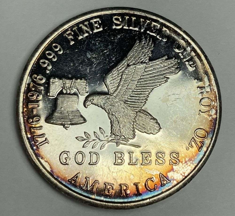 God Bless America Tri-State Refining 1 ozt .999 Silver (1 of 2)