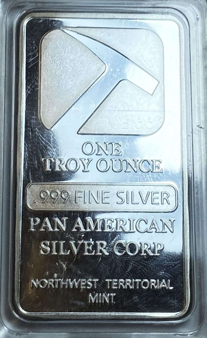 Pan American Silver Corp 1 ozt .999 Silver Bar: Winner shall receive the exact bar shown here. (CD/B)