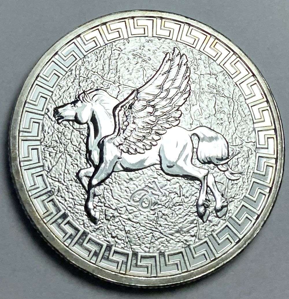 2022 St. Helena Pegasus 1 ozt .999 Silver Dollar (1 of 2)