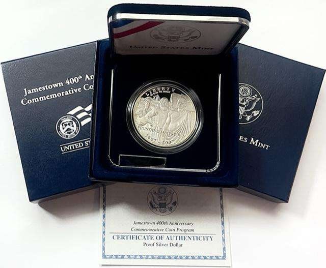 2007 U.S. Mint Jamestown 400th Anniversary Proof Silver Dollar (1 of 4)