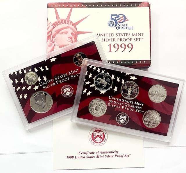 1999 U.S. Mint Silver Proof Set (9-coins (1 of 4)