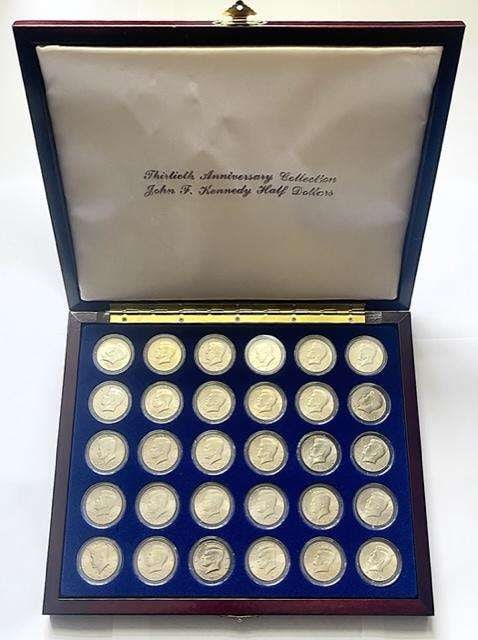 1964-1994 30th Anniversary Kennedy Half Dollar Collection (30-coins) (1 of 6)