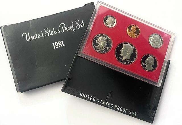 1981 U.S. Mint Proof Set (6-coins) (1 of 3)