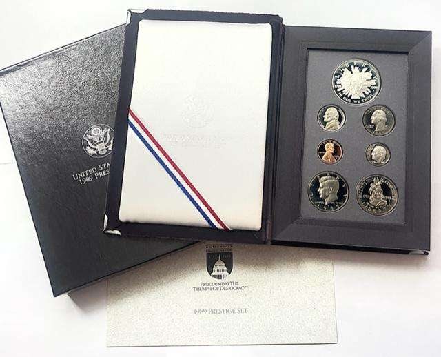 1989 U.S. Mint Congressional Silver Dollar Prestige Proof Set (7-coins) (1 of 5)
