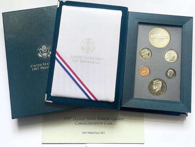 1997 U.S. Mint Botanic Gardens Silver Dollar Prestige Proof Set (6-coins) (1 of 4)