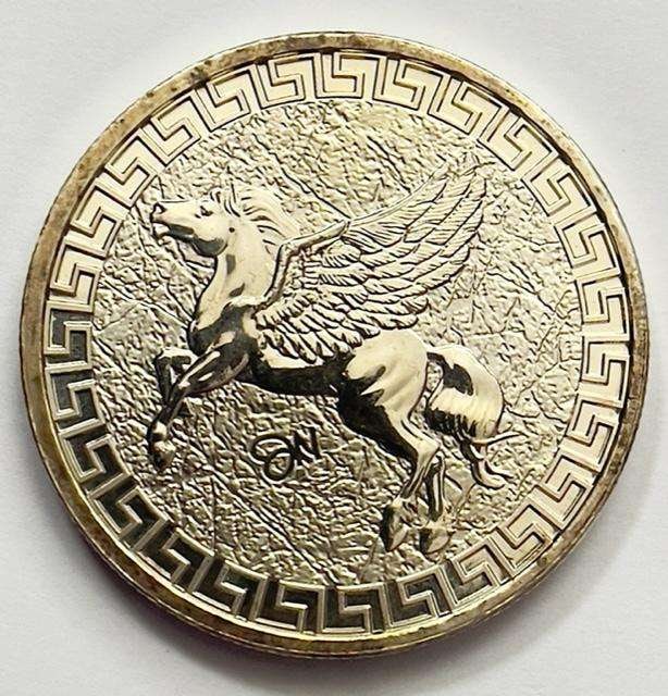 2022 St. Helena Pegasus 1 ozt .999 Silver Dollar (1 of 2)