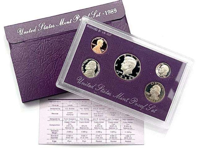 1989 U.S. Mint Proof Set (5-coins) (1 of 4)