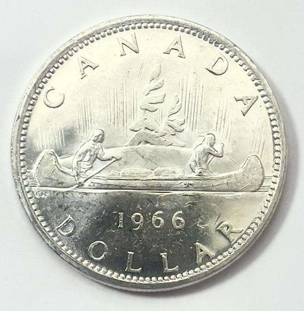 1966 Canada Silver Dollar 60+ (1 of 2)