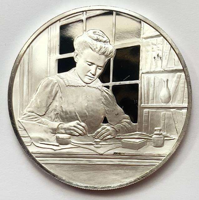 Willa Cather American Novelist Commemorative .925 Sterling Silver Medal (1 of 2)