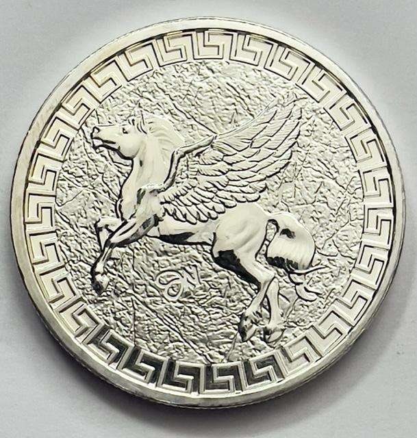2022 St. Helena Pegasus 1 ozt .999 Silver Dollar (1 of 2)