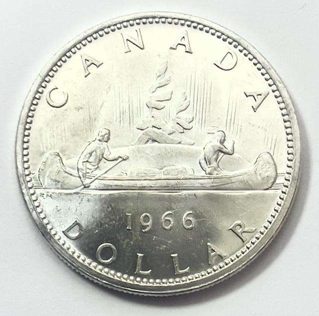 1966 Canada Silver Dollar 60+ (1 of 2)
