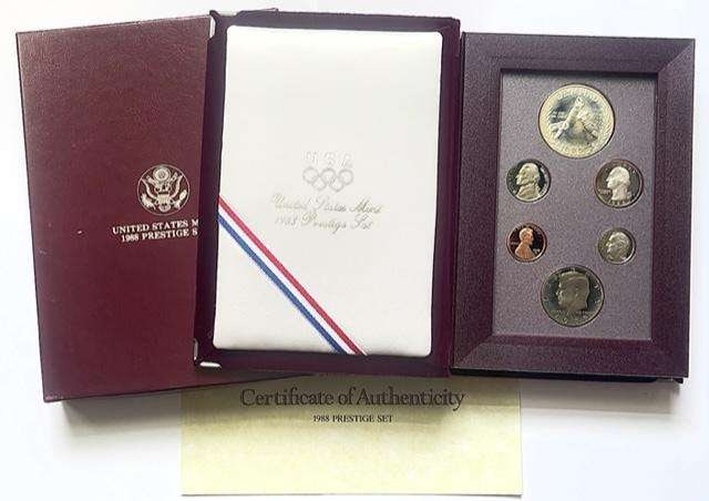 1988 U.S. Mint Olympics Silver Dollar Prestige Proof Set (6-coins) (1 of 5)