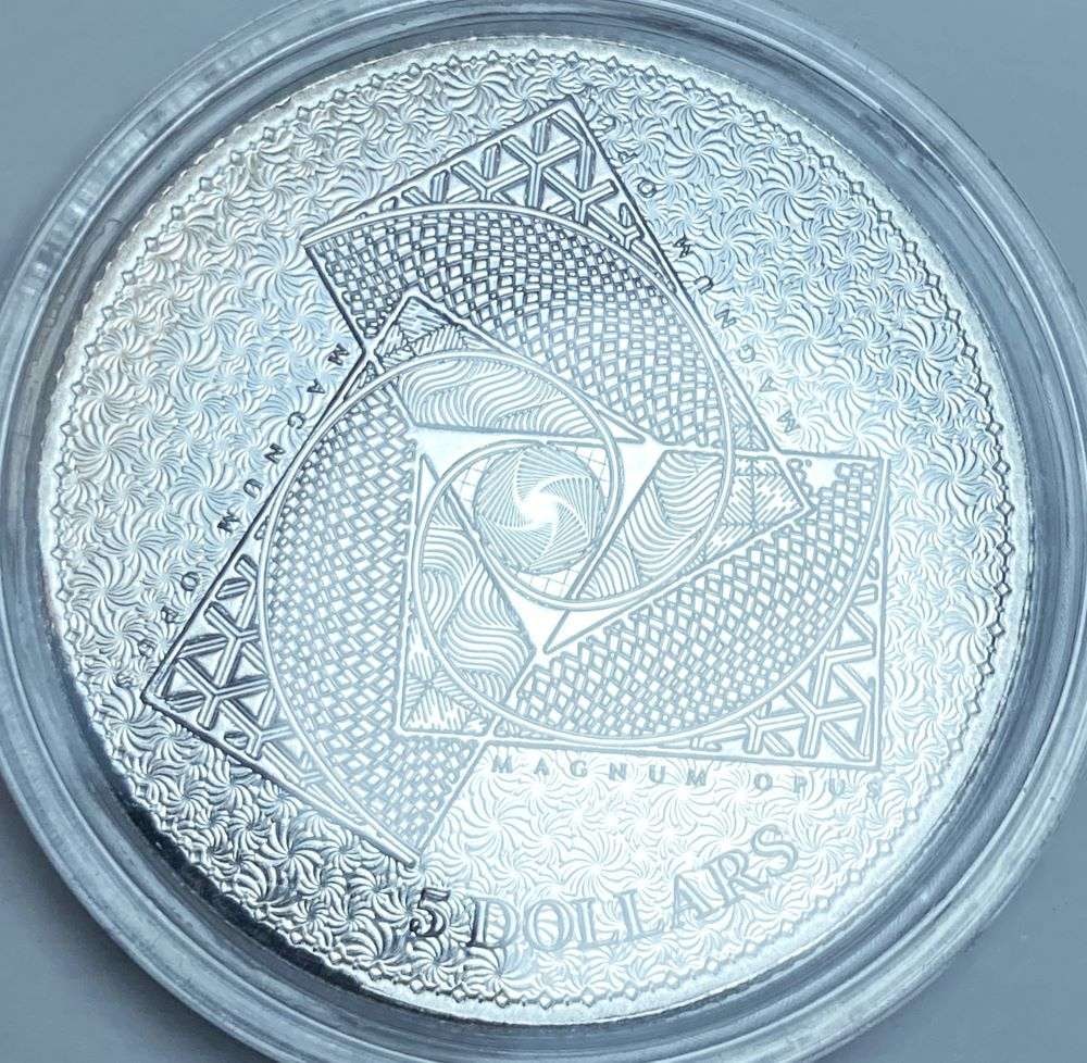 2022 Tokelau $5 Magnum Opus 1 ozt .9999 Silver: Winner shall receive the exact coin shown here. (CD/B)