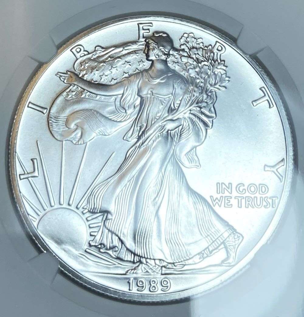 1989 American Silver Eagle NGC MS69 (1 of 3)