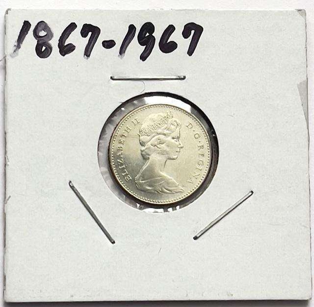 1967 Canada Centennial Silver 10 Cents (1 of 2)