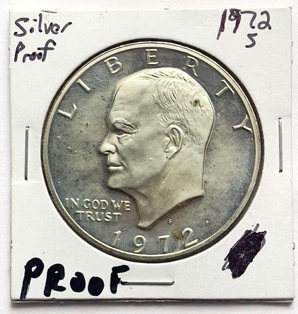 1972-S Eisenhower Proof Silver Dollar (1 of 2)