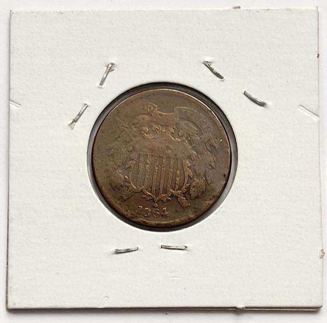 1864 2 Cent Piece "VG" (1 of 2)