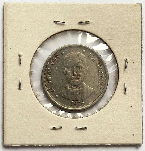 1976 Dominican Republic 5 Centavos "XF": Winner shall receive the exact coin shown here. (SJ/B)