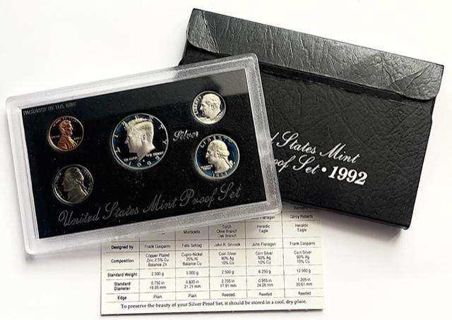1992 U.S. Mint Silver Proof Set (5-coins) (1 of 4)