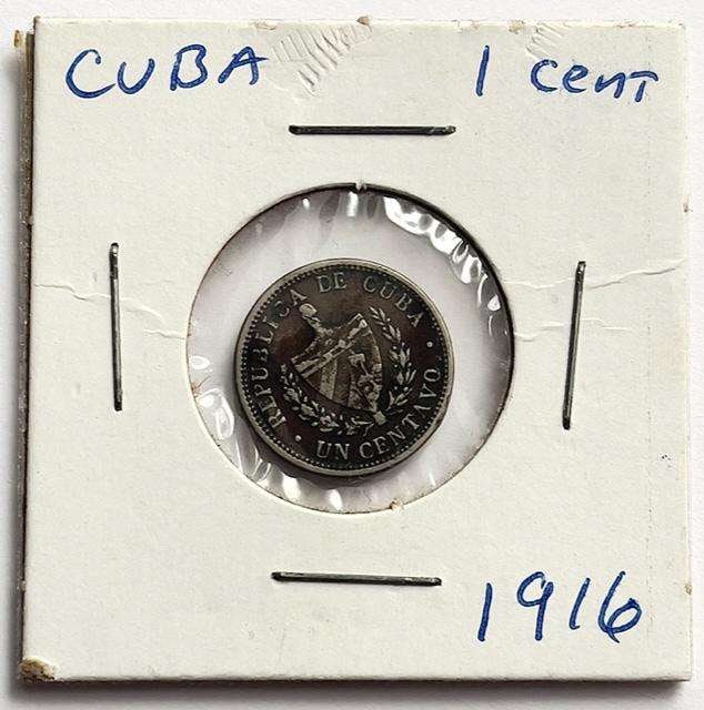 1916 Cuba 1 Centavo "VF" (1 of 2)