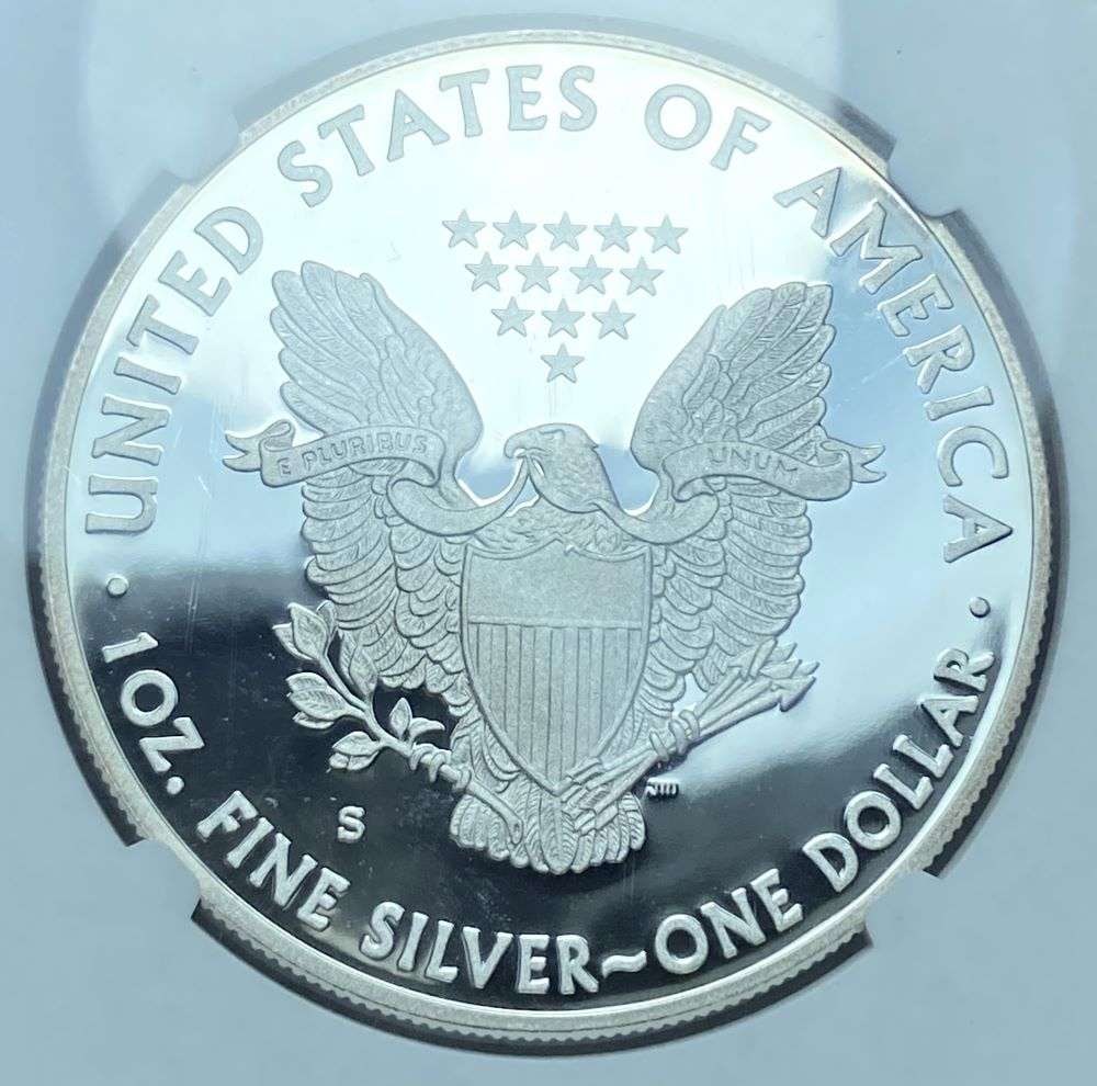 2012-S American Silver Eagle NGC PF69 Ultra Cameo: Winner shall receive the exact coin shown here. (CD/B)
