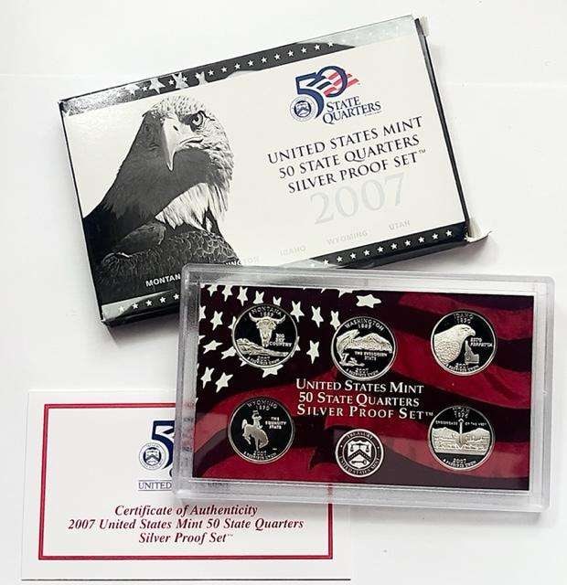 2007 U.S. Mint 50 State Quarters Silver Proof Set (5-coins) (1 of 4)